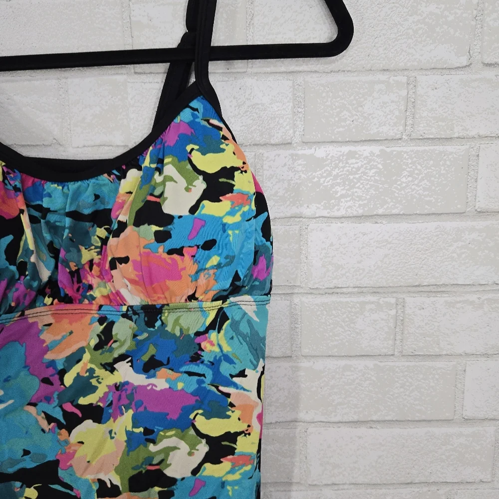 Colorful swim tankini